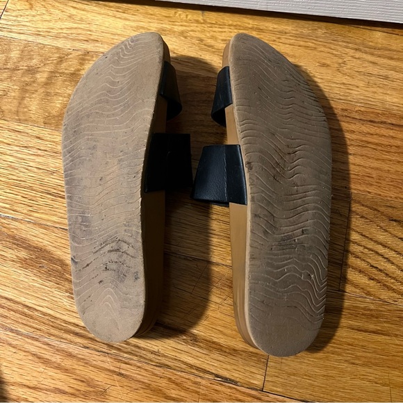 Reef Dual Strap Black and Brown Slides Size 7 - Picture 2 of 4